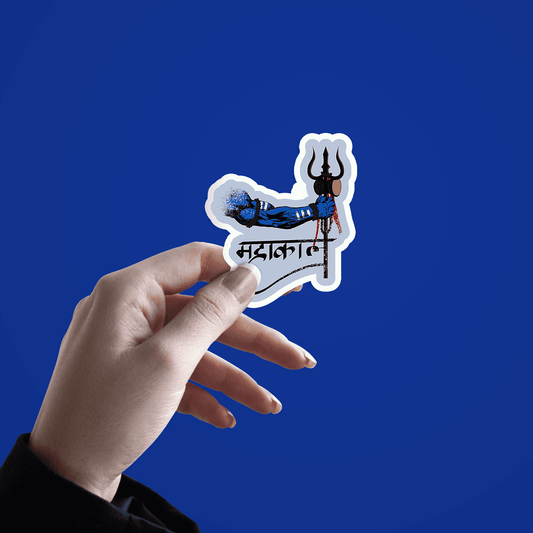 Shiva Hand Mahakaal Sticker - sticckiz.com