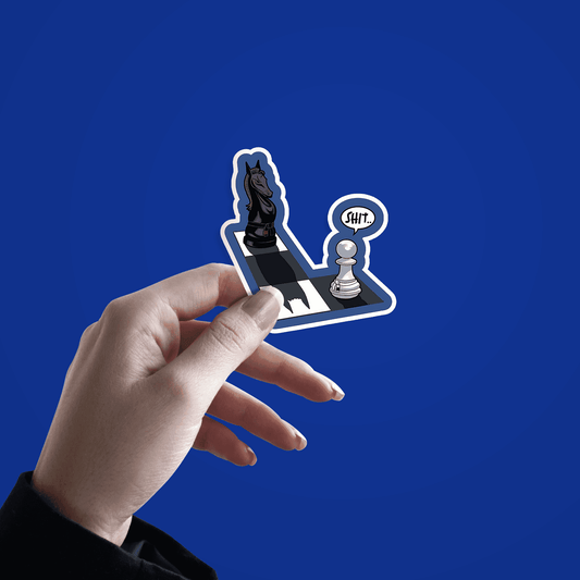 Jiu Jitsu Chess Pieces Sticker - sticckiz.com