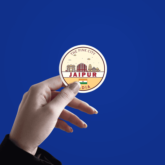 Jaipur The PinkCity Sticker - sticckiz.com