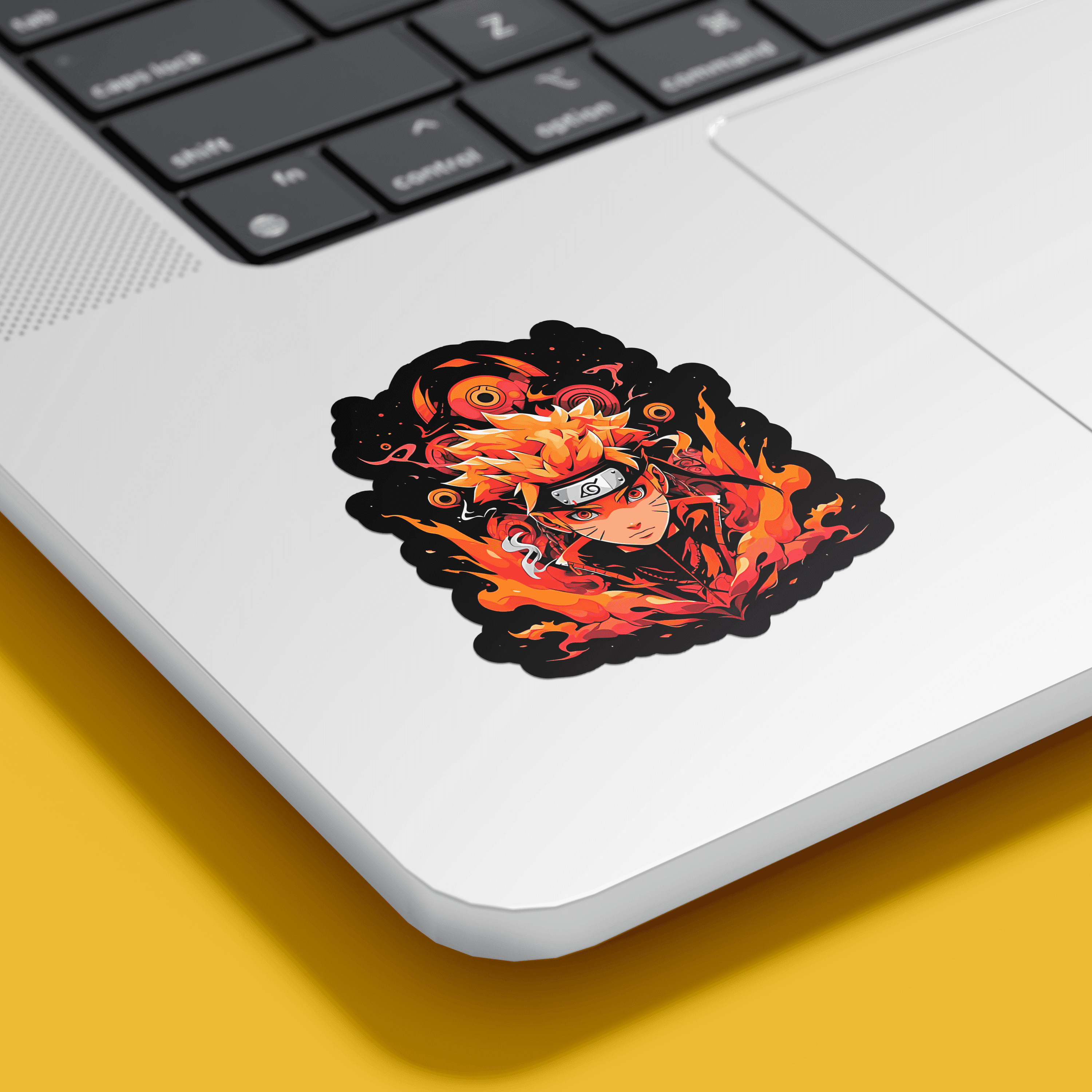 Naruto On Fire Sticker - sticckiz.com
