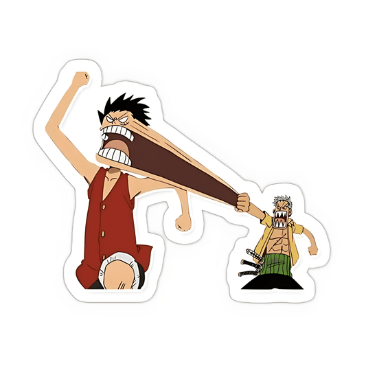 Luffy And Zoro Sticker - sticckiz.com
