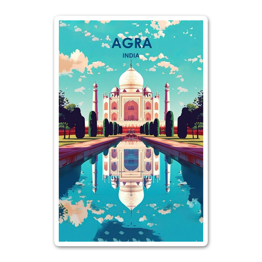 Agra card Sticker