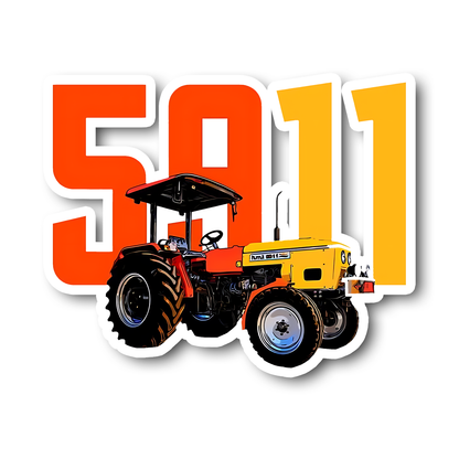 5911 Tractor Sticker