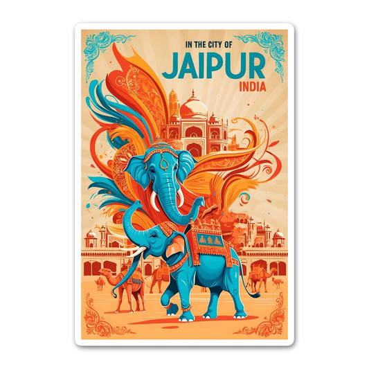 Jaipur card Sticker