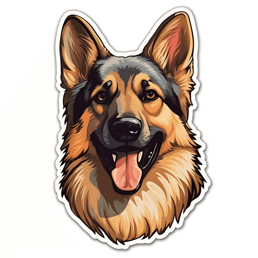 German Shepherd Dog Sticker - sticckiz.com
