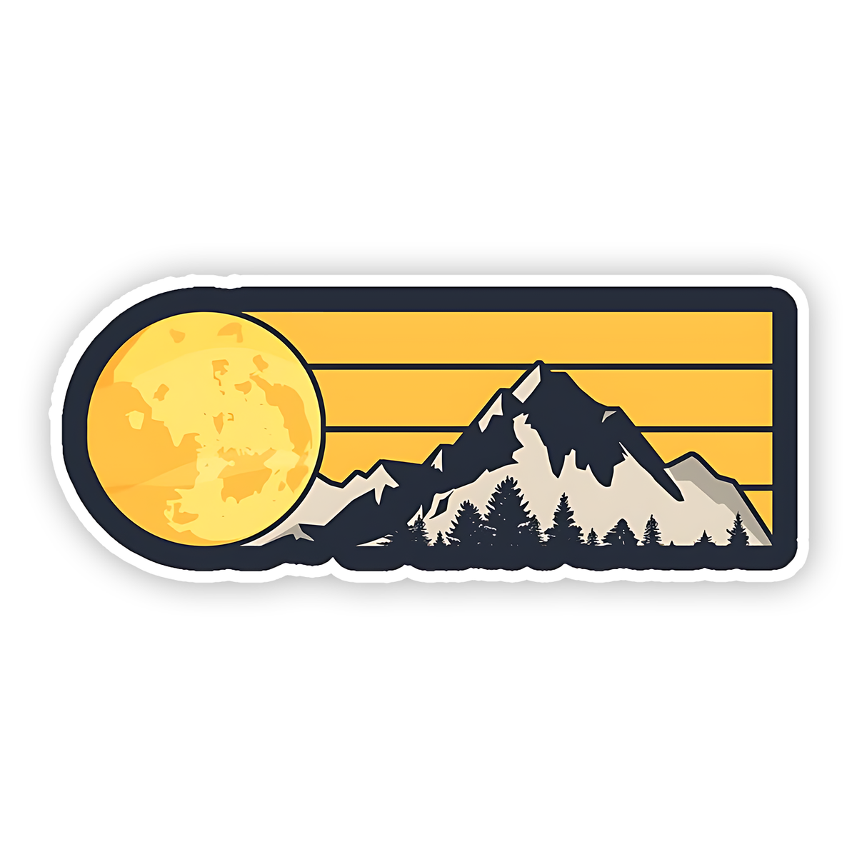 Sun and Mountain Animated Sticker – sticckiz.com