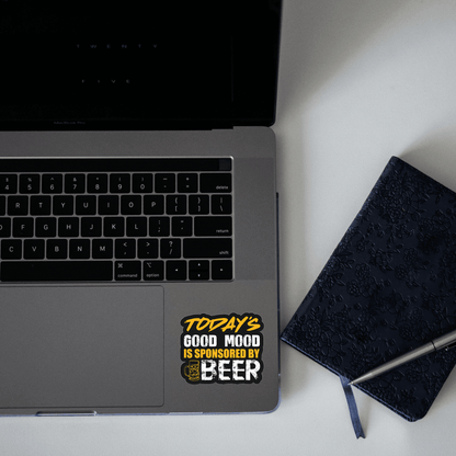 Today's Good Mood Is Sponsored By Beer Sticker - sticckiz.com