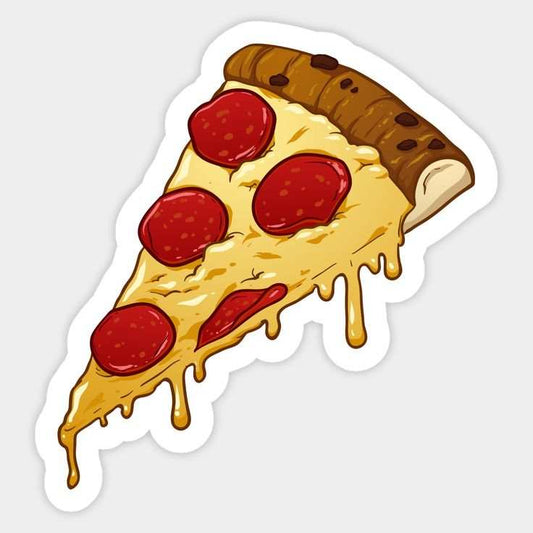 Pepperoni Pizza Slice Sticker - sticckiz.com