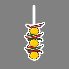 nimbu mirchi sticker - sticckiz.com