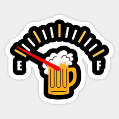 Low On Beer Sticker - sticckiz.com