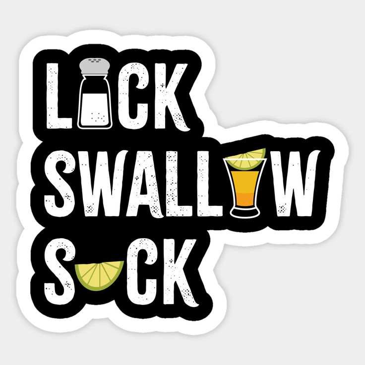 Lick Swallow Suck Sticker - sticckiz.com