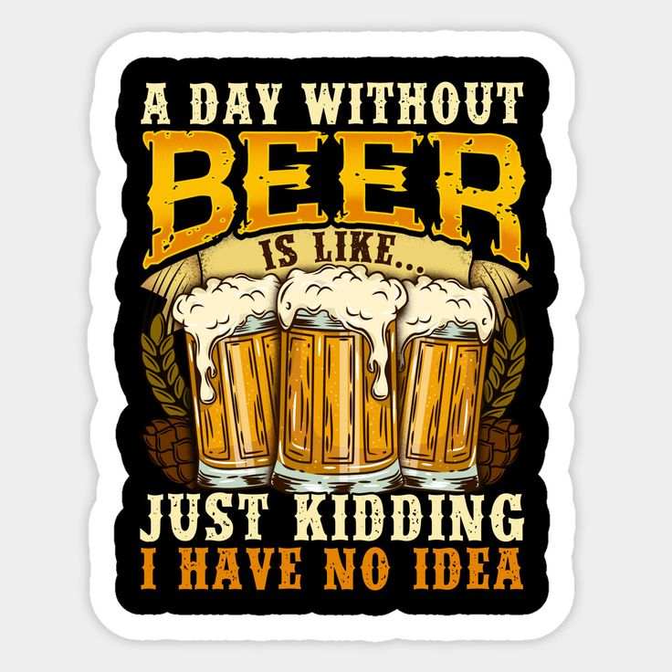 A day without beer sticker - sticckiz.com