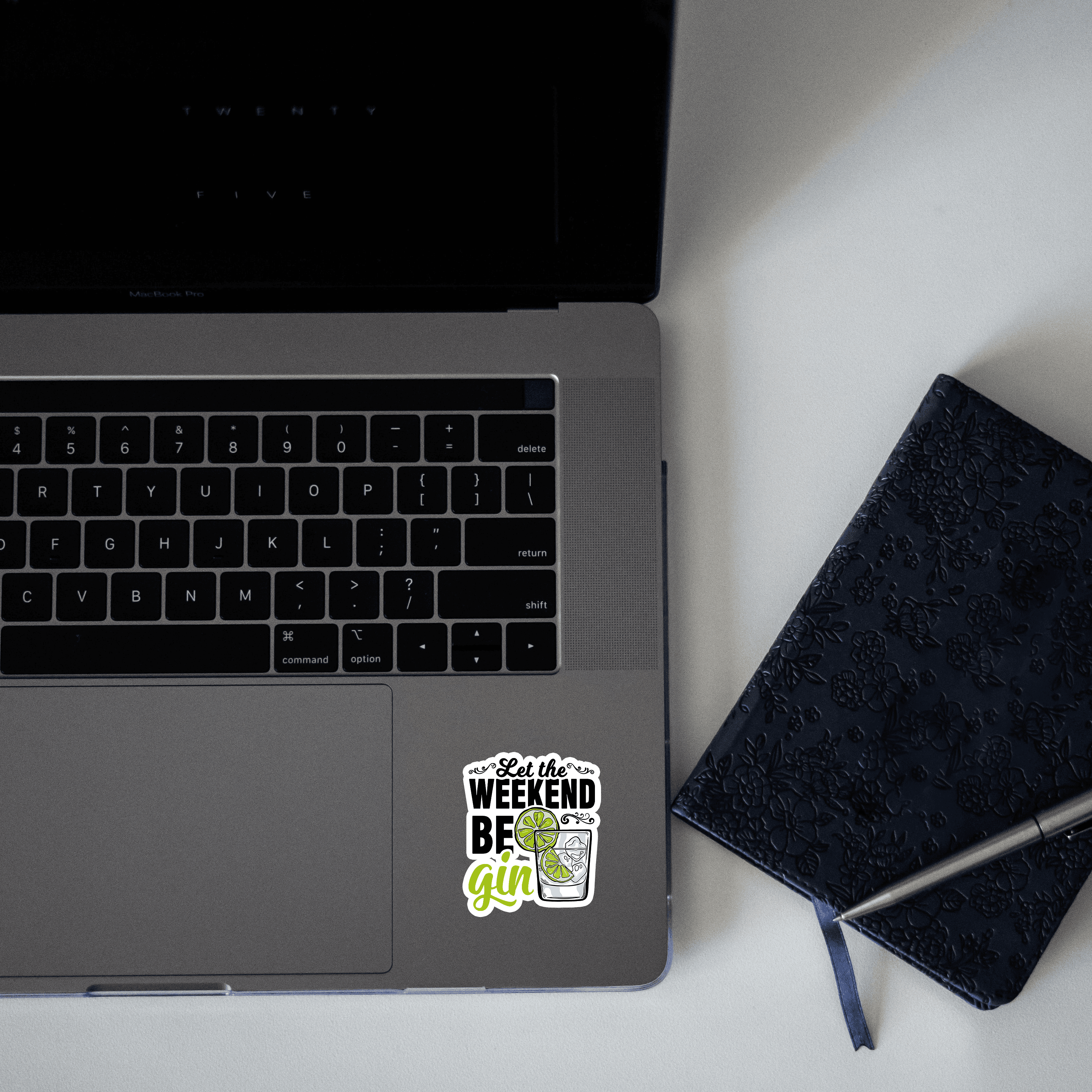 Let the weekend be gin sticker - sticckiz.com