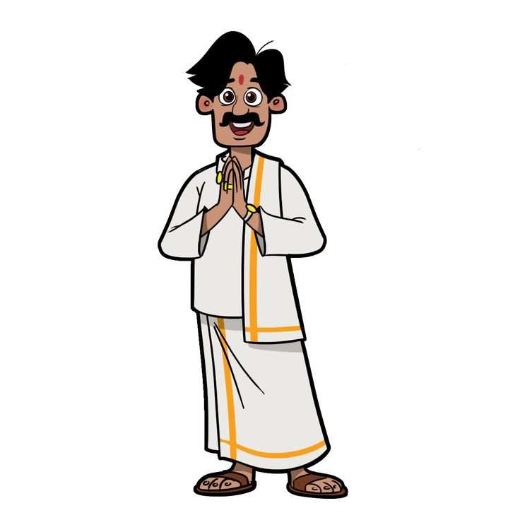 South inidan man Sticker - sticckiz.com