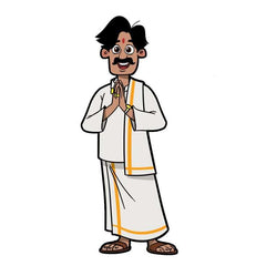 South inidan man Sticker - sticckiz.com