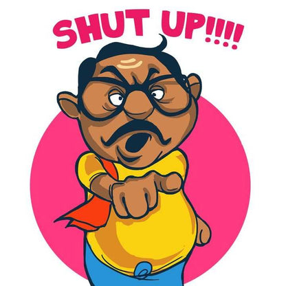 shut up!!! Aiyer anna sticker - sticckiz.com