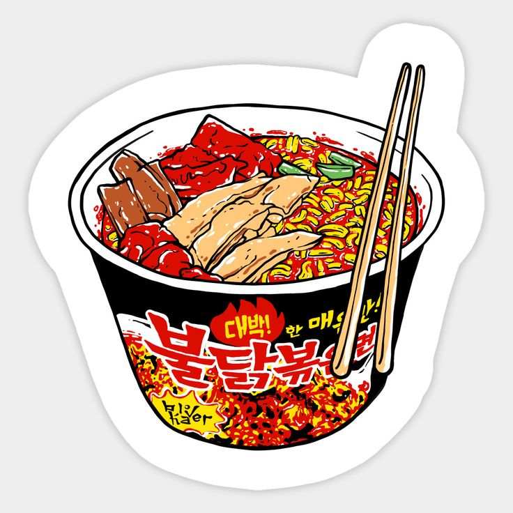 Samyang Korean Noodle Sticker - sticckiz.com