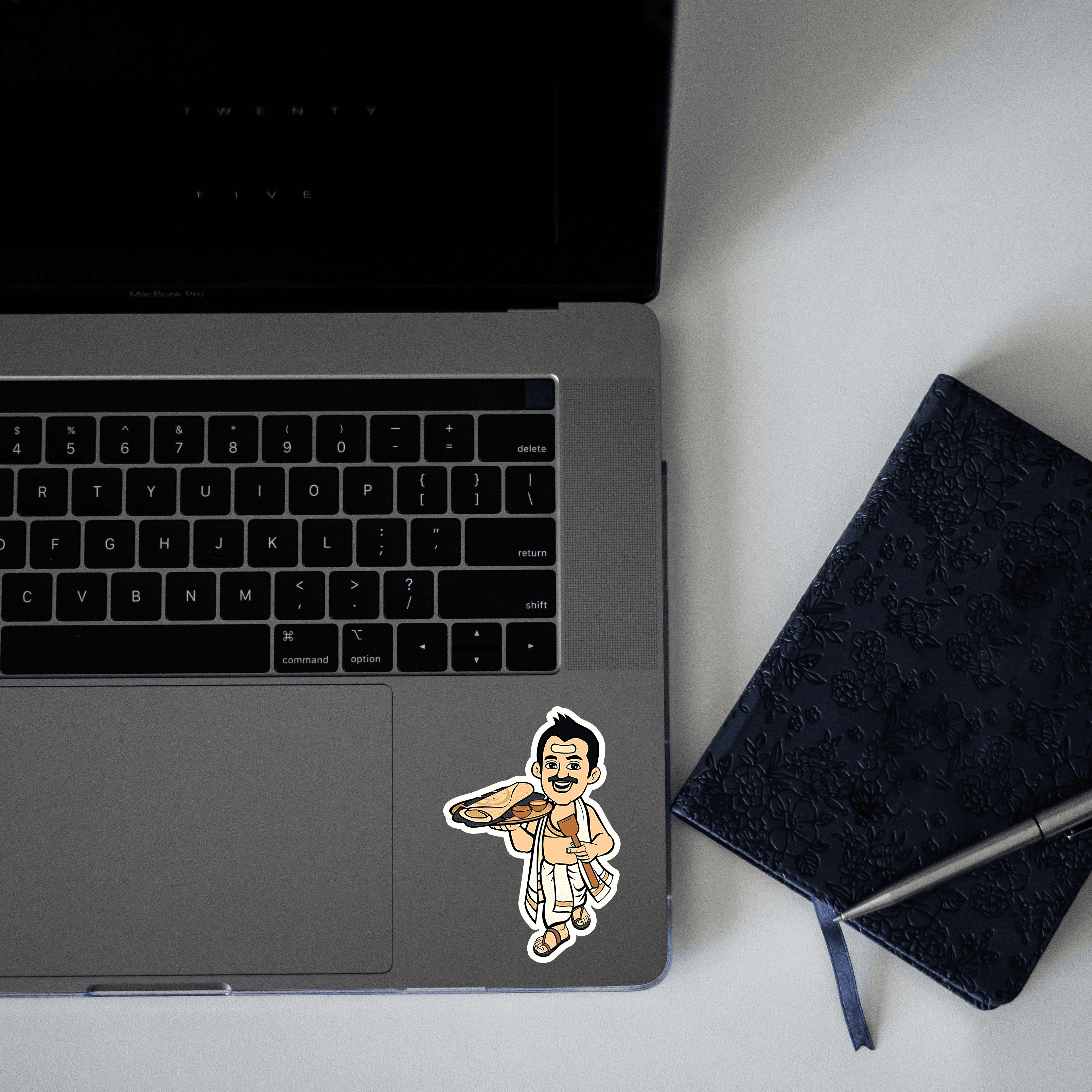 south indian chef sticker - sticckiz.com
