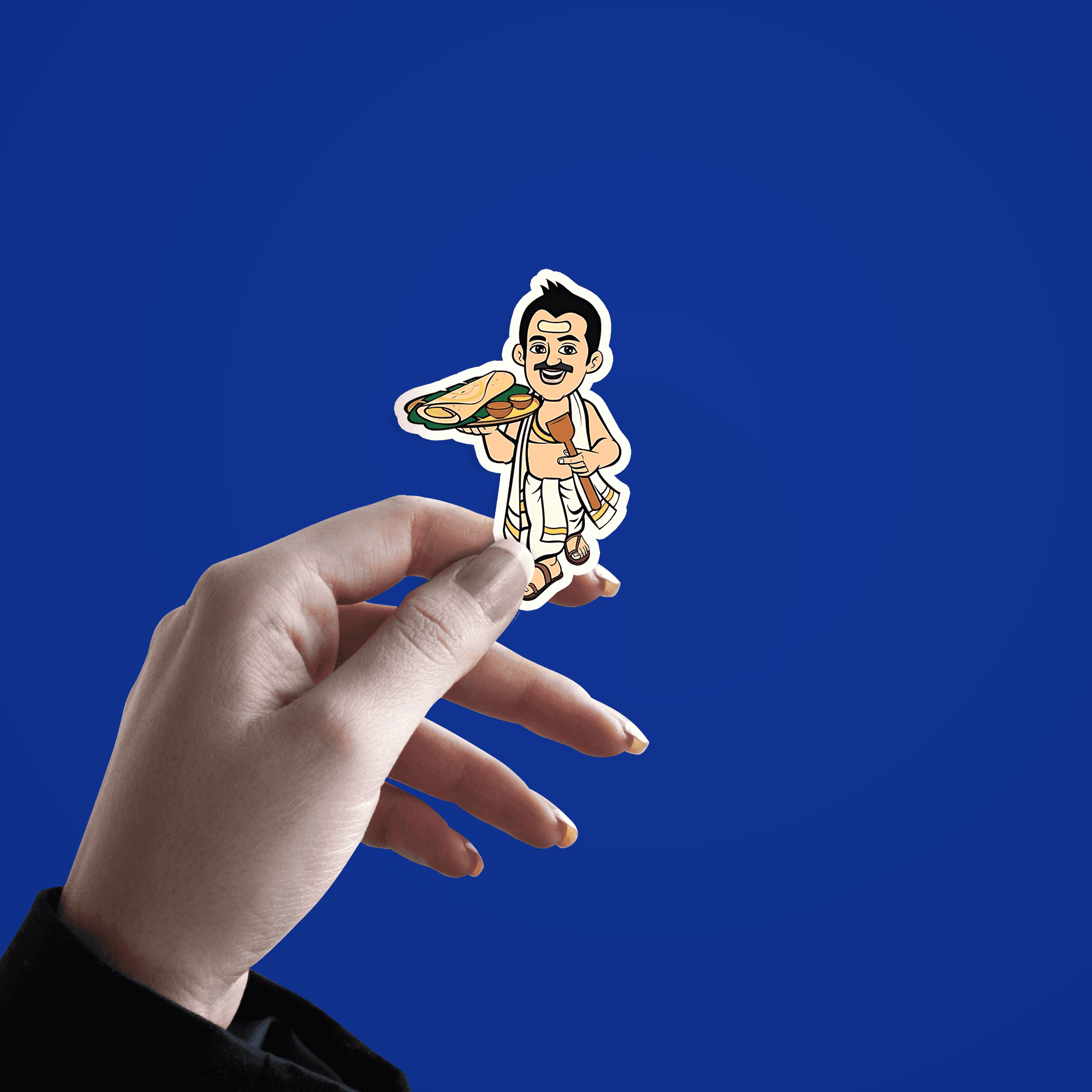 Indian Chef Sticker south indian chef sticker – sticckiz.com