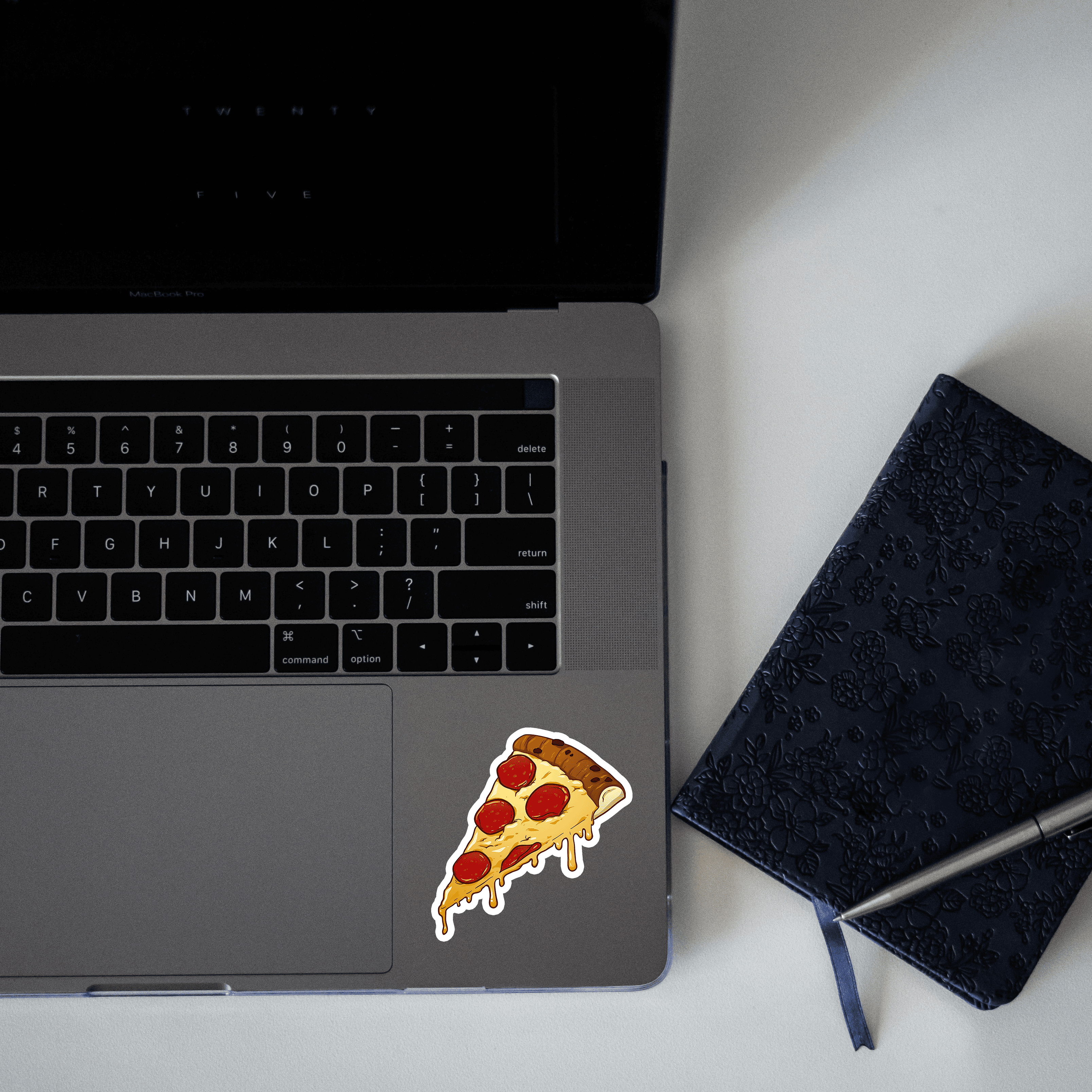 Pepperoni Pizza Slice Sticker - sticckiz.com