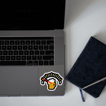 Low On Beer Sticker - sticckiz.com
