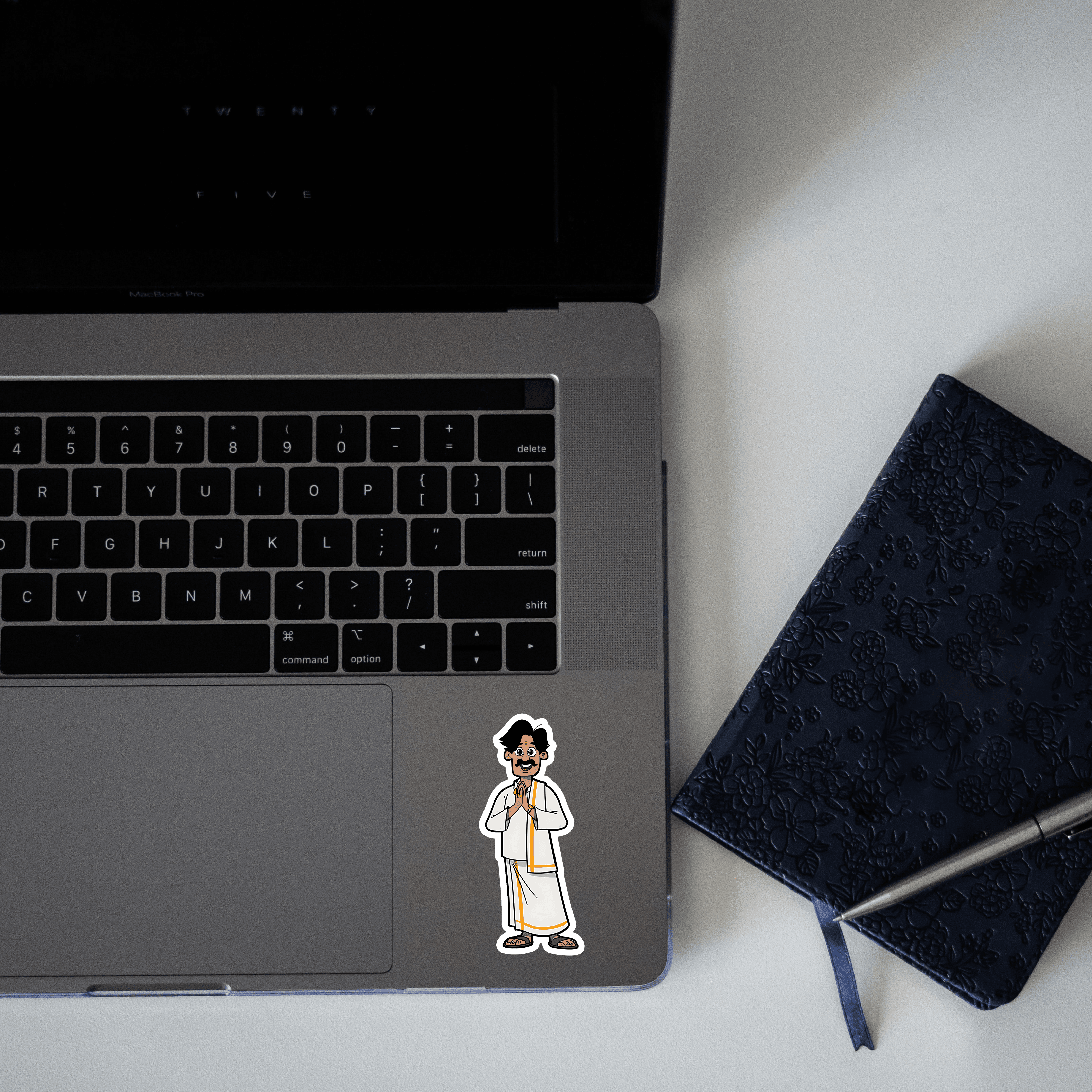 South inidan man Sticker - sticckiz.com
