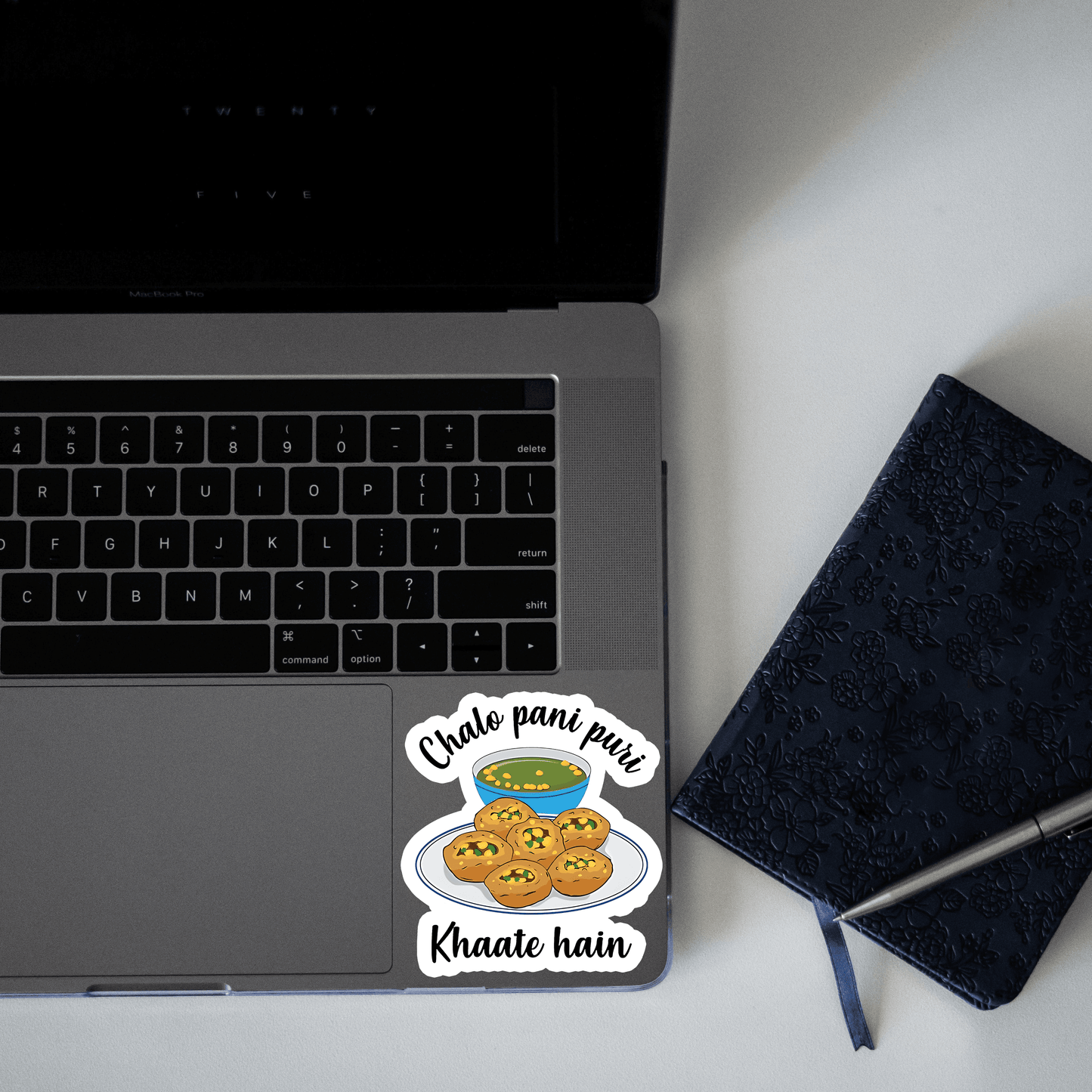 Chal pani puri khate hai Sticker - sticckiz.com
