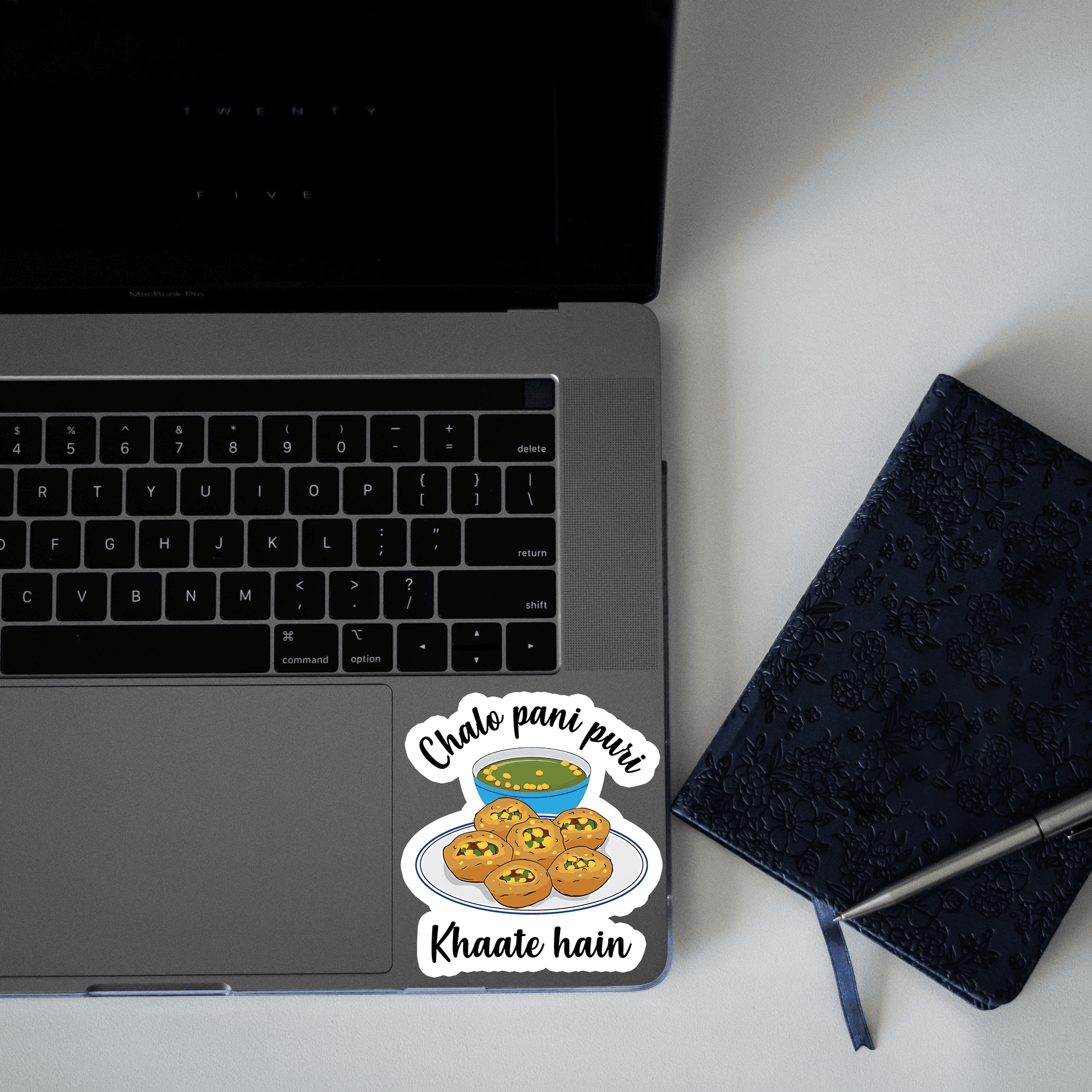 Chal pani puri khate hai Sticker - sticckiz.com