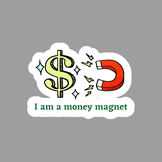 I am Money Magnet Sticker - sticckiz.com