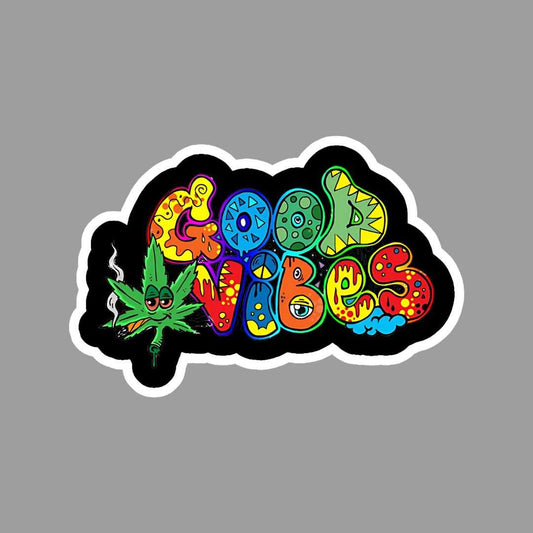 Good Vibes Trippy Sticker - sticckiz.com