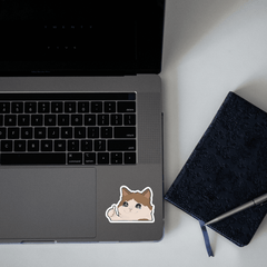 cute Cat crying Sticker - sticckiz.com