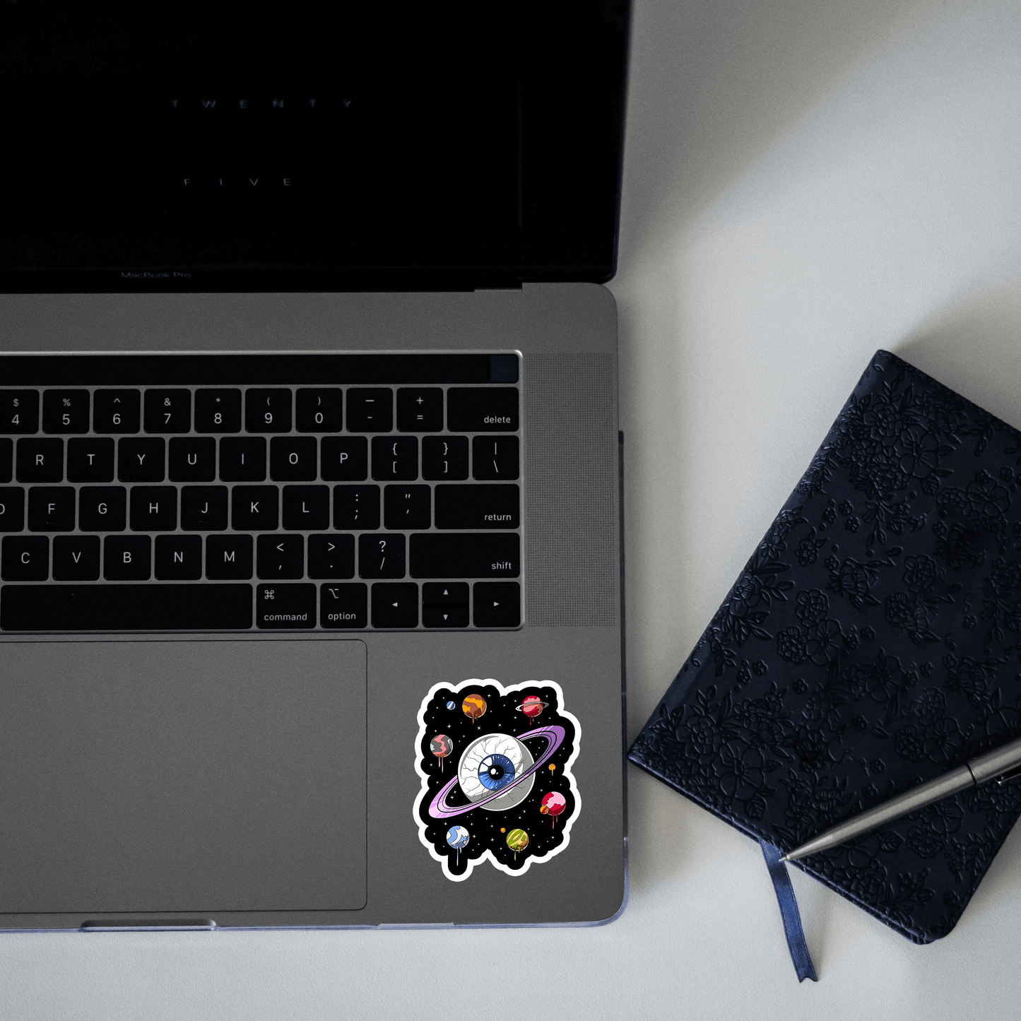 Trippy eyes In Galaxy Sticker - sticckiz.com