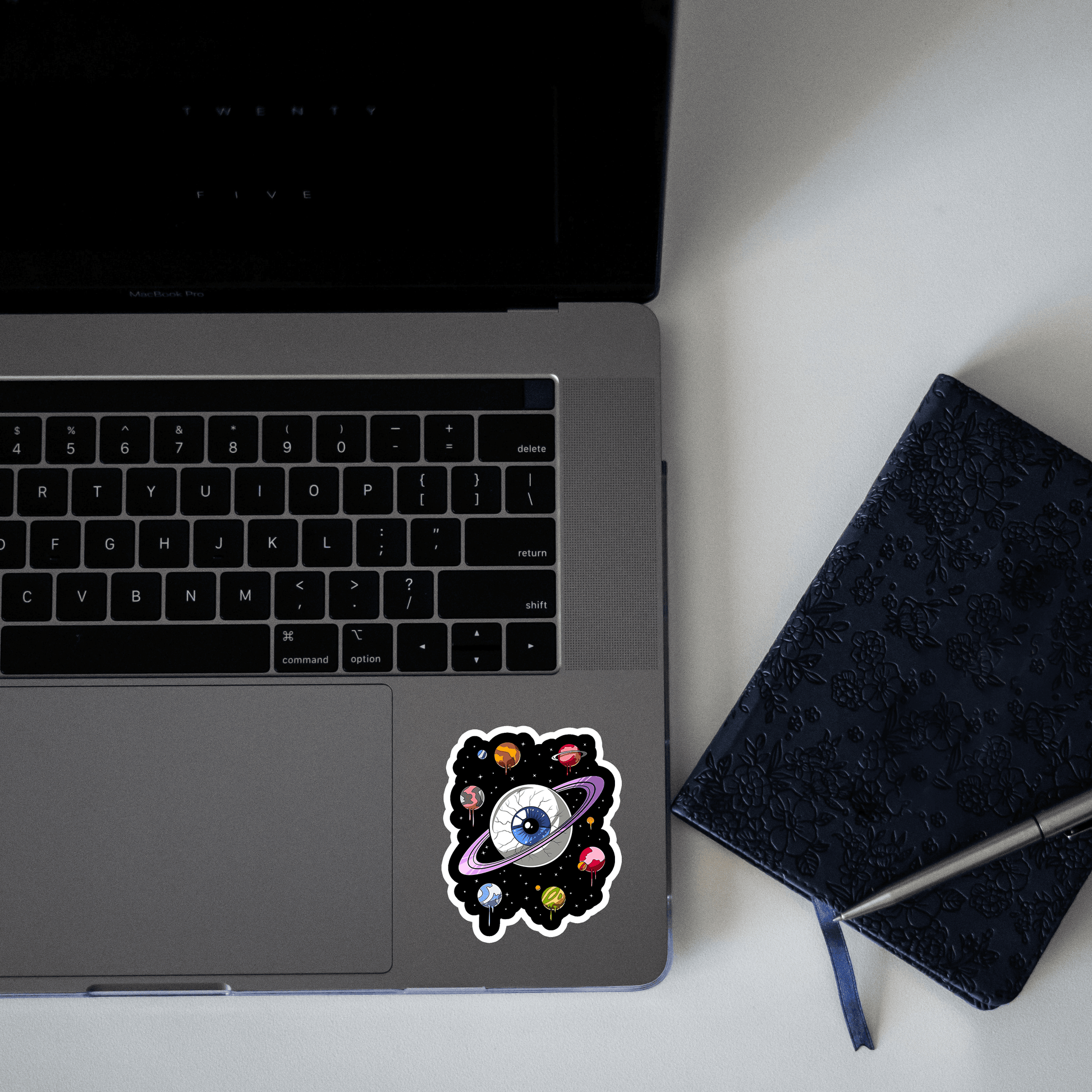 Trippy eyes In Galaxy Sticker - sticckiz.com