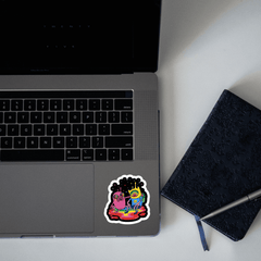 Finn & jake Trippy Sticker - sticckiz.com