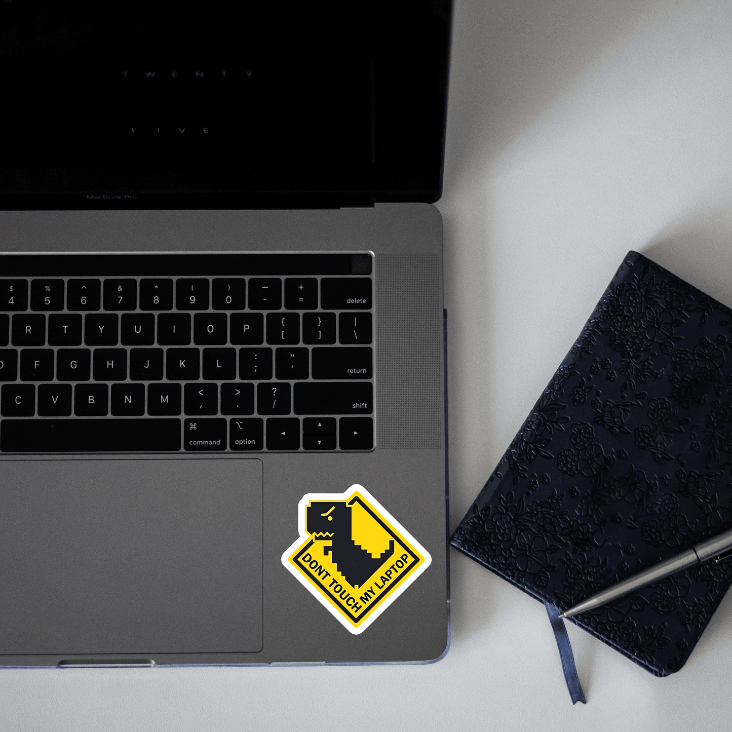Don't touch my Laptop Sticker - sticckiz.com