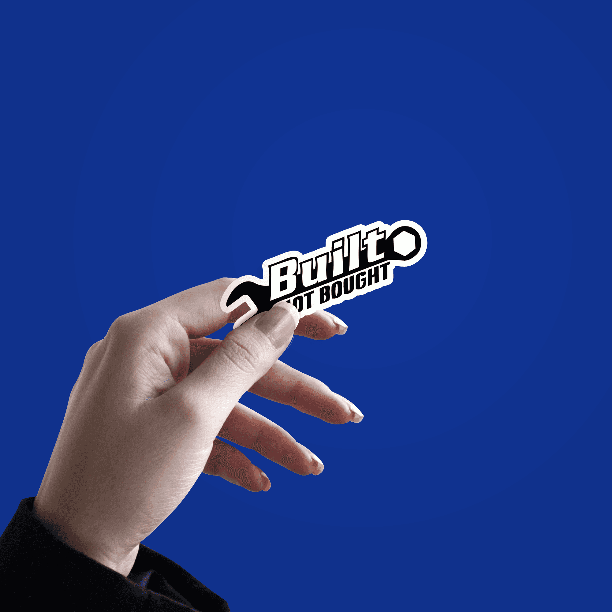Built not Bought Sticker - sticckiz.com