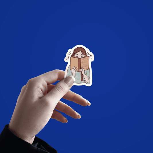 Sniffing Girl Sticker - sticckiz.com