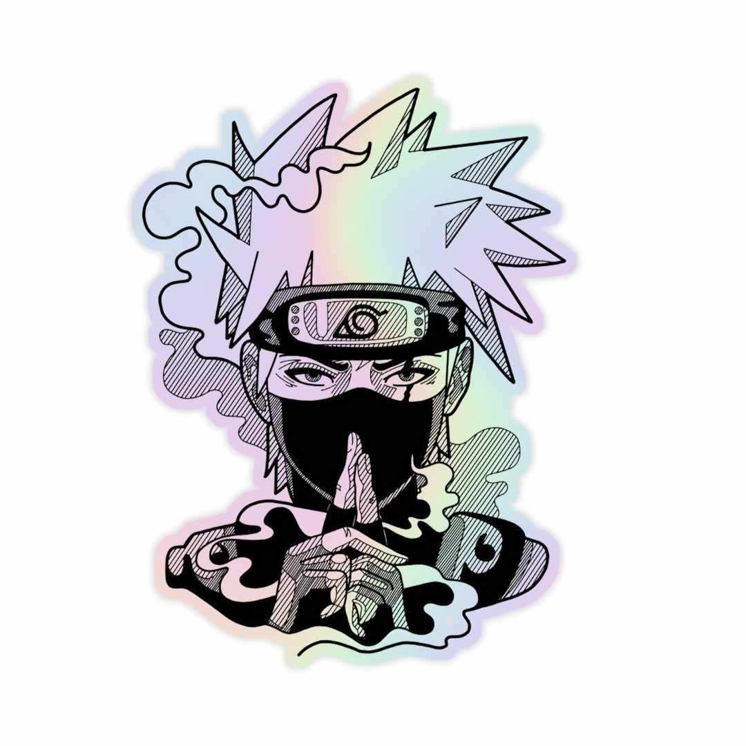 Sticker Kakashi Kakashi Hatake V2 Holographic Sticker – sticckiz.com