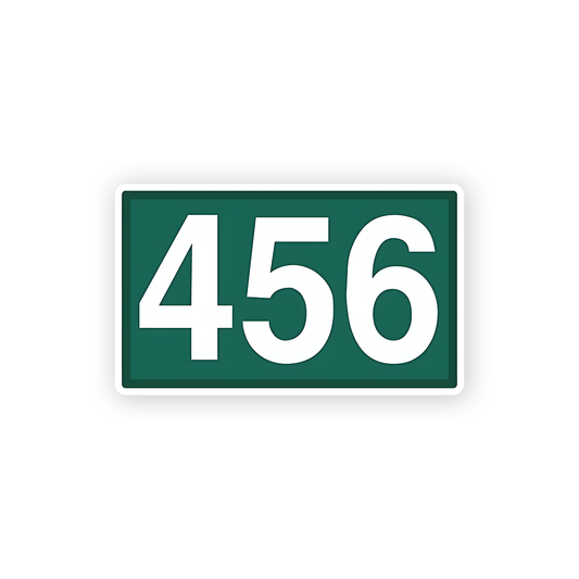 456 player batch Sticker