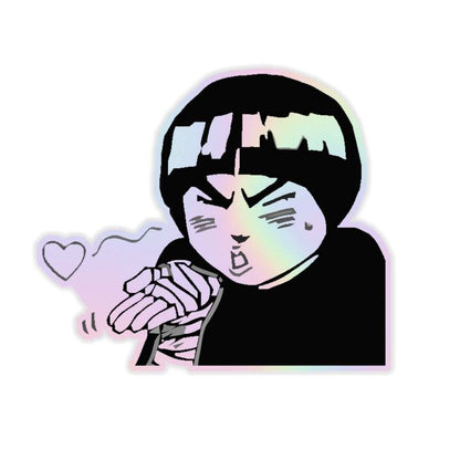 Rock Lee Holographic Sticker - sticckiz.com