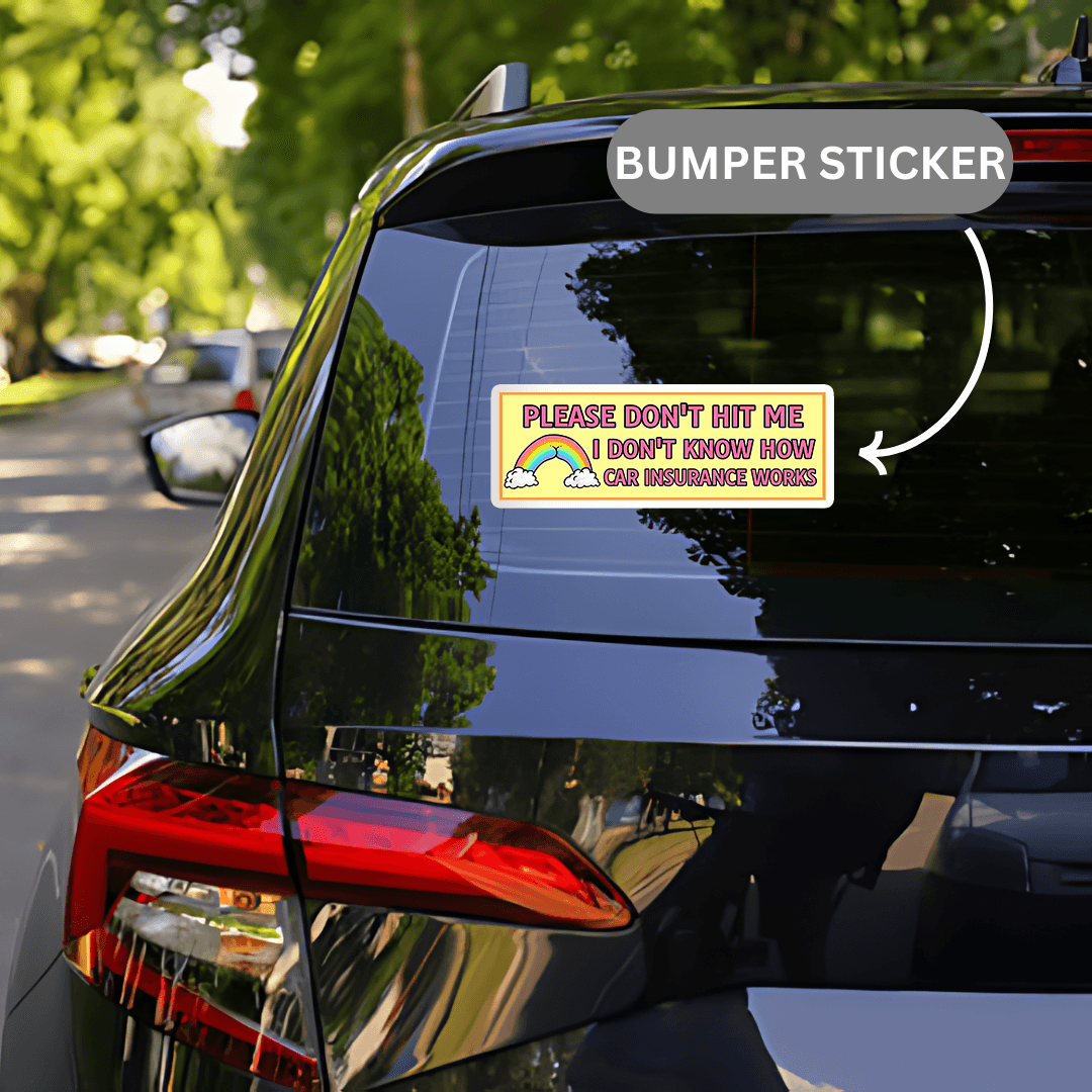 Please Don't Hit Me I Don't Know Sticker - sticckiz.com