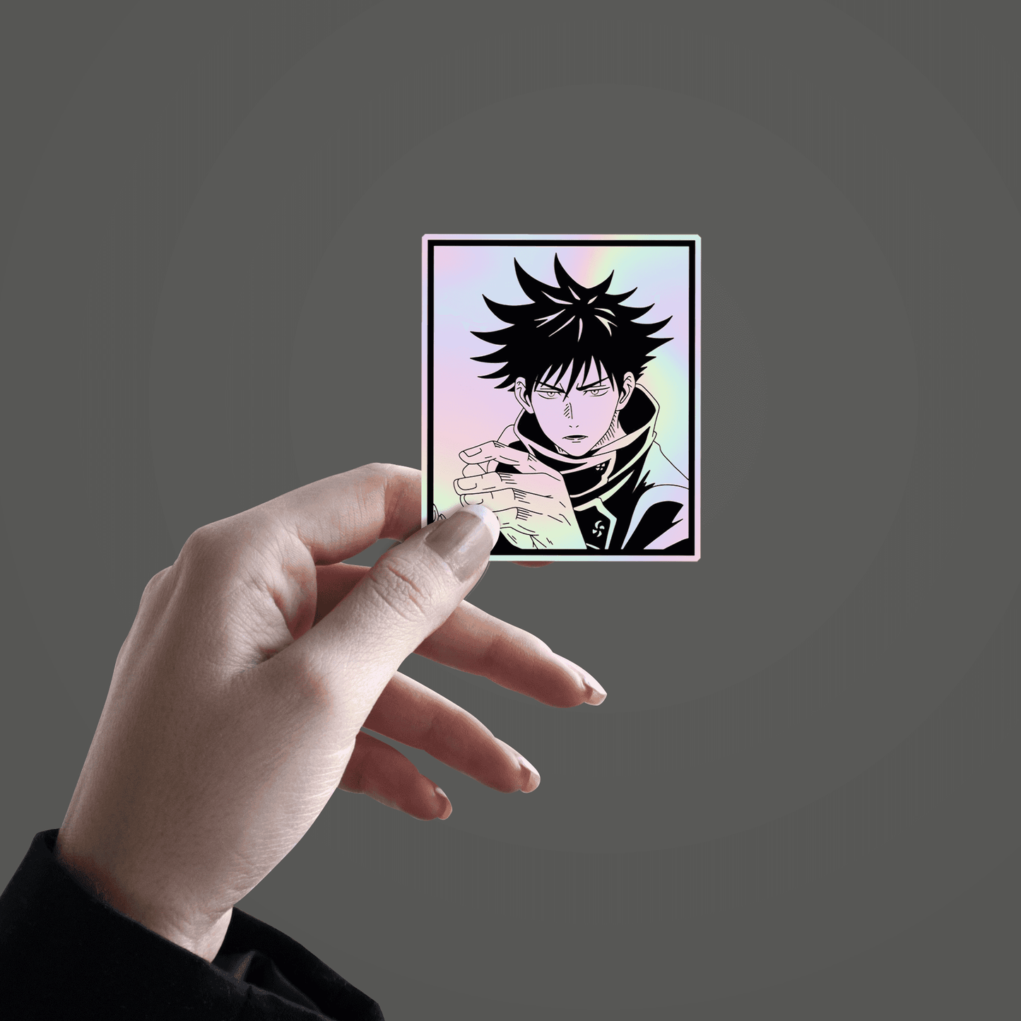 Megumi Fushiguro Holographic Sticker - sticckiz.com
