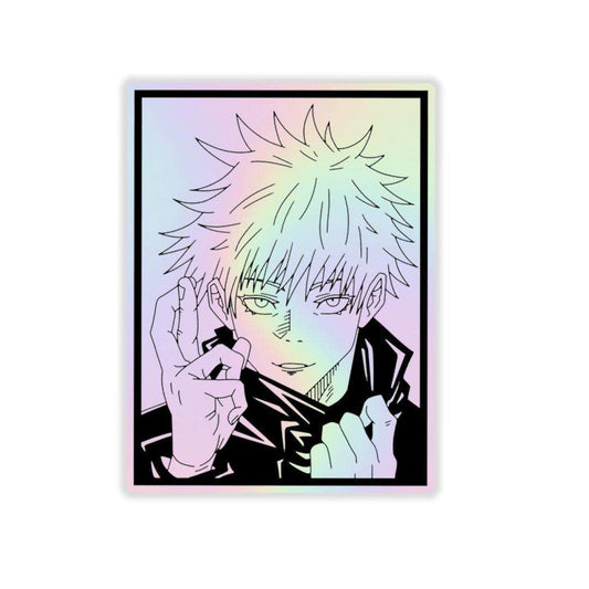 Satoru Gojo Holographic Sticker - sticckiz.com