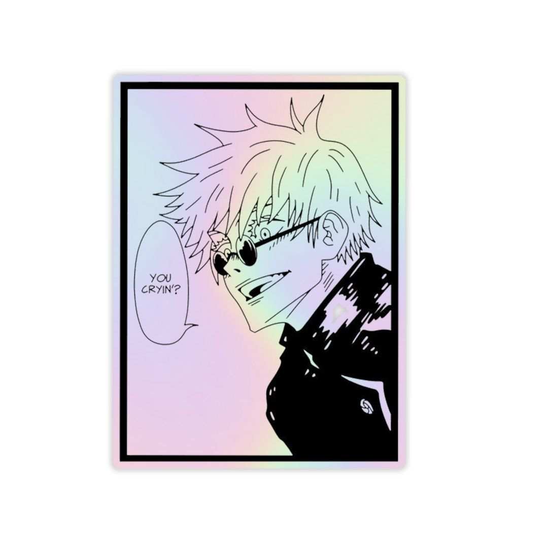 Satoru Gojo V2 Holographic Sticker - sticckiz.com