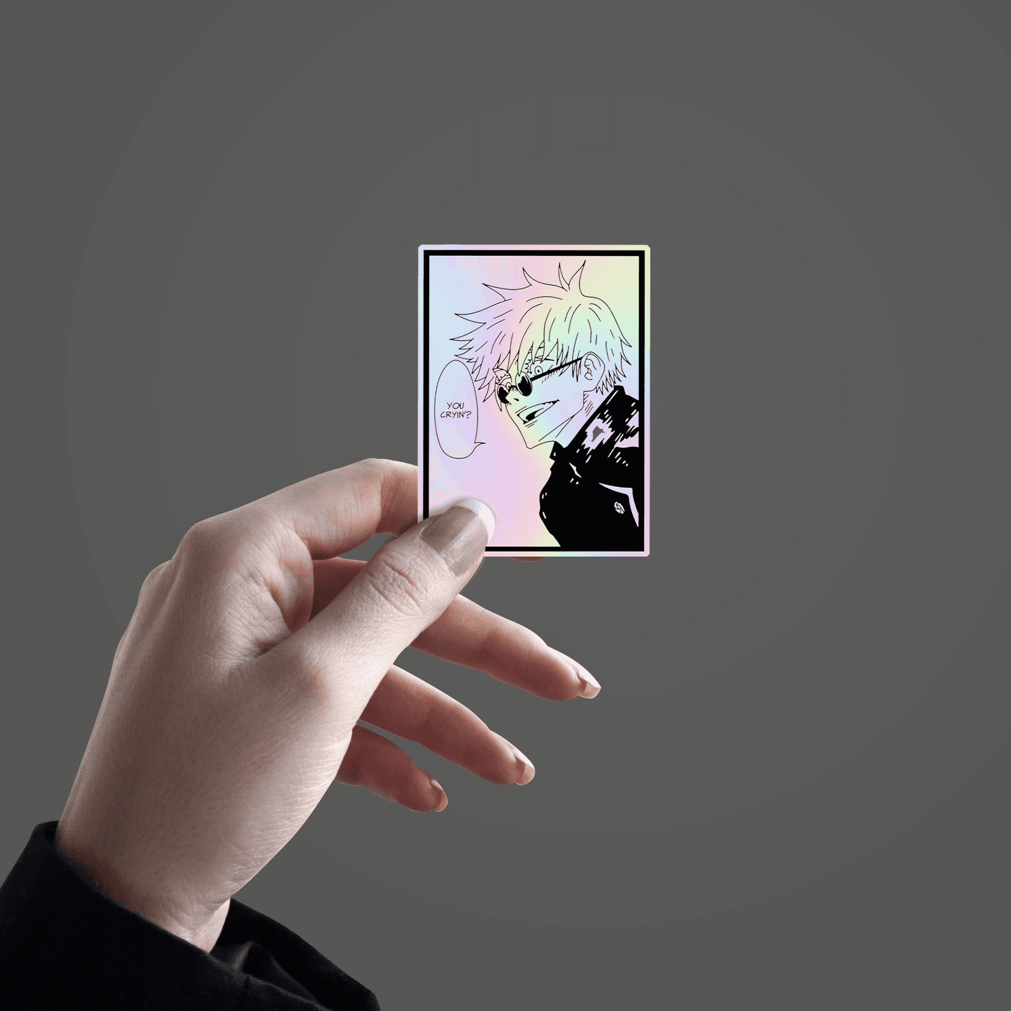 Satoru Gojo V2 Holographic Sticker - sticckiz.com