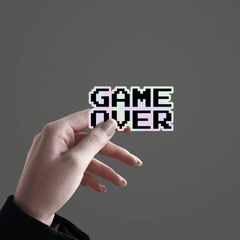 Game Over  Holographic Sticker