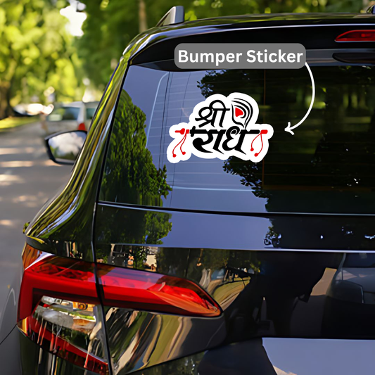 Shree Radhe  Bumper Sticker