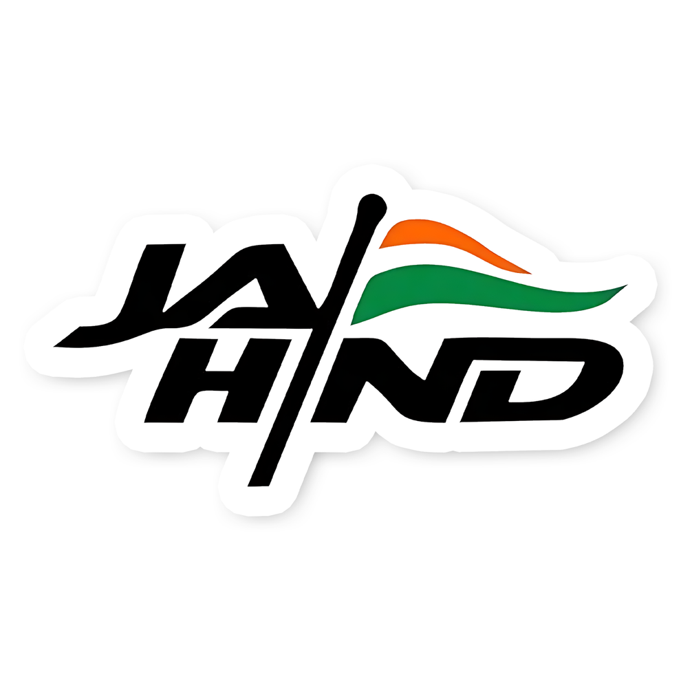 Jai Hind Indian Sticker – sticckiz.com