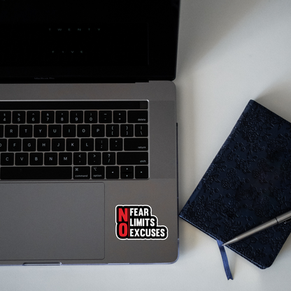 NO fear limits excuses Sticker