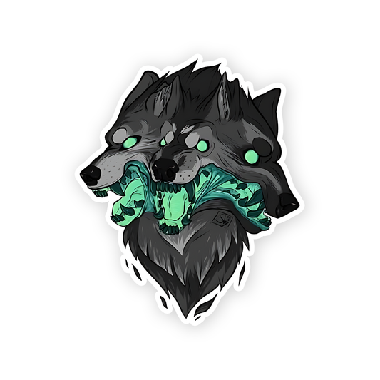 Keep Furry Weird Wolf Sticker